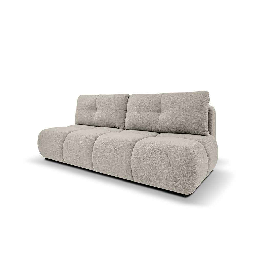 Milorya 3 Seater Sofa Bed 142x200, Soft Minimalism Style – Cool Beige (NOW OR NEVER 06)