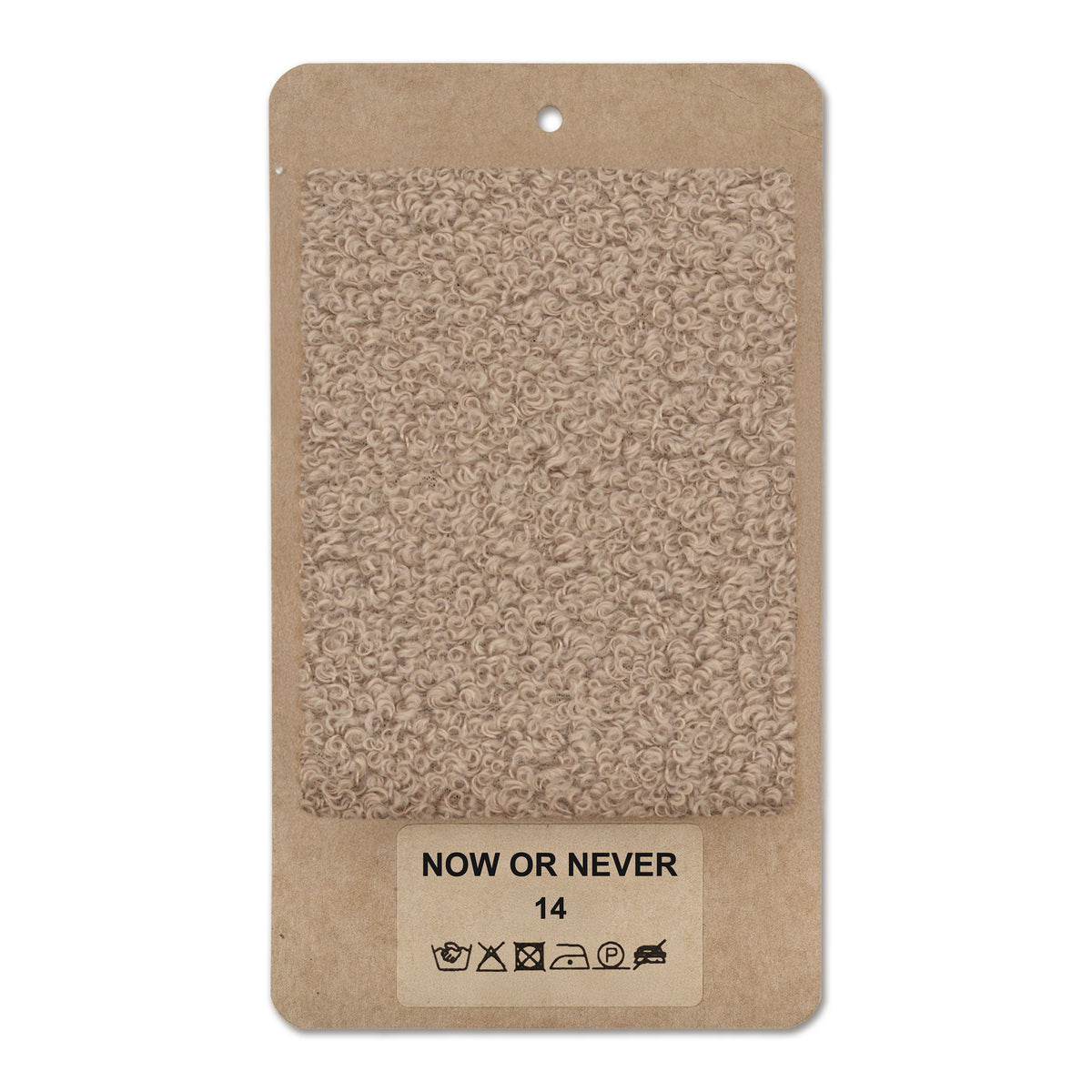 Fabric sample NOW OR NEVER Walnut Fluff (NOW OR NEVER 14)