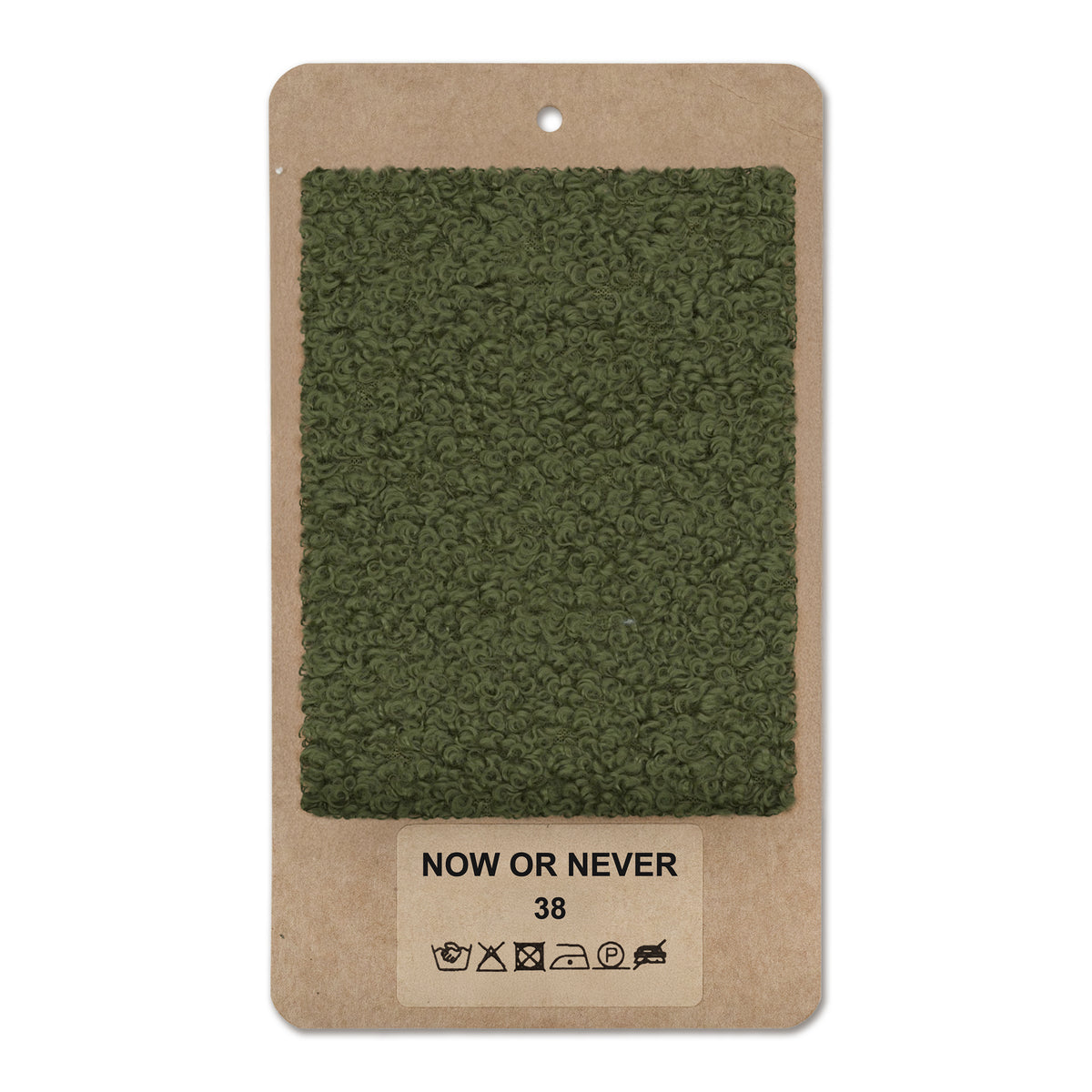 Fabric sample NOW OR NEVER Olive Moss (NOW OR NEVER 38)