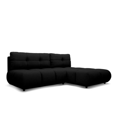 Milorya Corner Sofa Bed DL 230 cm, Modern Style – Right-sided, Deep Abyss (NOW OR NEVER 100)