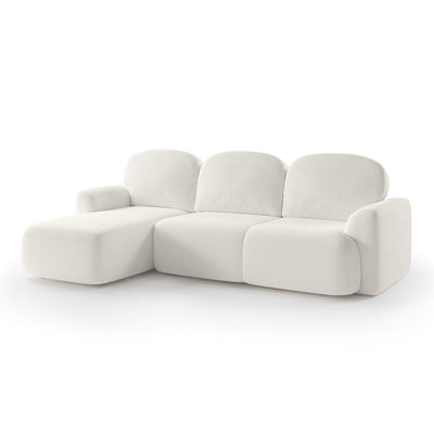 Bulu 3–4 Seater Corner Sofa Bed DL 260 cm, Modern Style – Left-Sided, Sunny Pearl (PERFECT HARMONY 01)