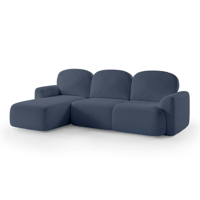 Bulu 3–4 Seater Corner Sofa Bed DL 260 cm, Modern Style – Left-Sided, Navy Dust (PERFECT HARMONY 77)