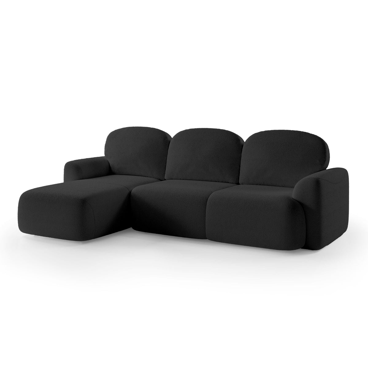 Bulu 3–4 Seater Corner Sofa Bed DL 260 cm, Modern Style – Left-Sided, Graphite Chill (PERFECT HARMONY 90)
