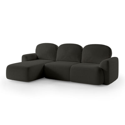 Bulu 3–4 Seater Corner Sofa Bed DL 260 cm, Modern Style – Left-Sided, Dark Anthracite (PERFECT HARMONY 99)