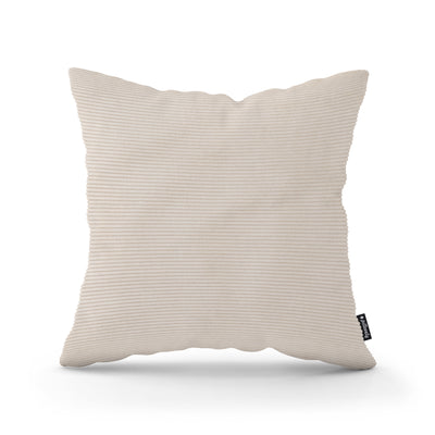 Corduroy Decorative Cushion 45x45 cm, Scandinavian and Boho Style – Linen Ash (ONTARIO 02)