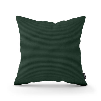 Corduroy Decorative Cushion 45x45 cm, Scandinavian and Boho Style – Forest Stone (ONTARIO 35)