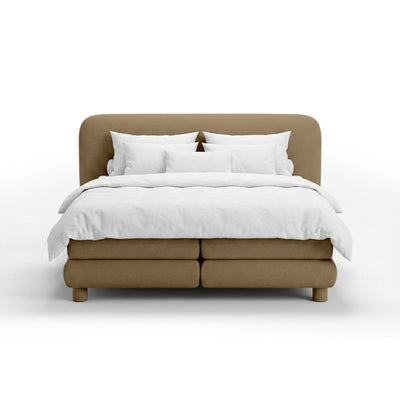 Portela Continental Divan Bed with a Rounded Headboard, Modern Organic Style – photo 14