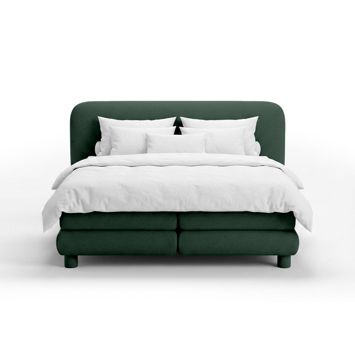 Portela Continental Divan Bed with a Rounded Headboard, Modern Organic Style – photo 16