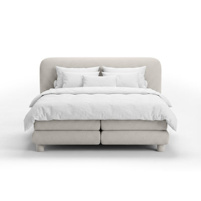 Portela Continental Divan Bed with a Rounded Headboard, Modern Organic Style – photo 8