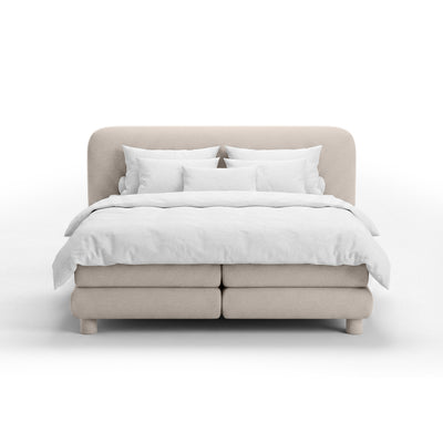 Portela Continental Divan Bed with a Rounded Headboard, Modern Organic Style – photo 10