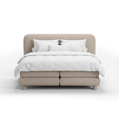 Portela Continental Divan Bed with a Rounded Headboard, Modern Organic Style – photo 12