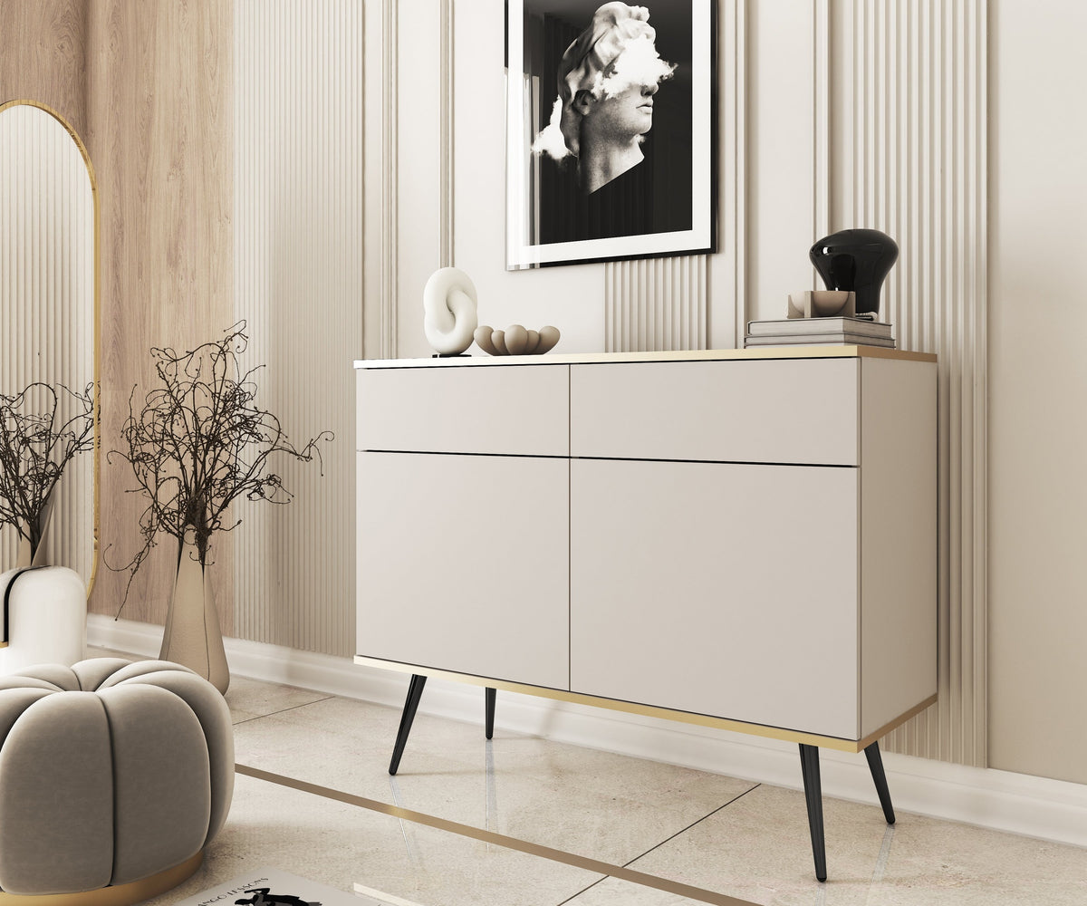 Meva Sideboard 107x85, Glamour Style – in a room setting