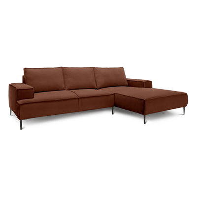 May 3 Seater Corner Sofa 275 cm, Modern Classic Style – Espresso (POSO 39), Right-handed