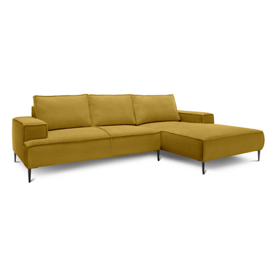 May 3 Seater Corner Sofa 275 cm, Modern Classic Style – Honey Oak (POSO 43), Right-handed