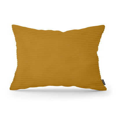 Wide Corduroy Decorative Cushion 40x55 cm, Vintage Style – Golden Walnut (POSO 01)