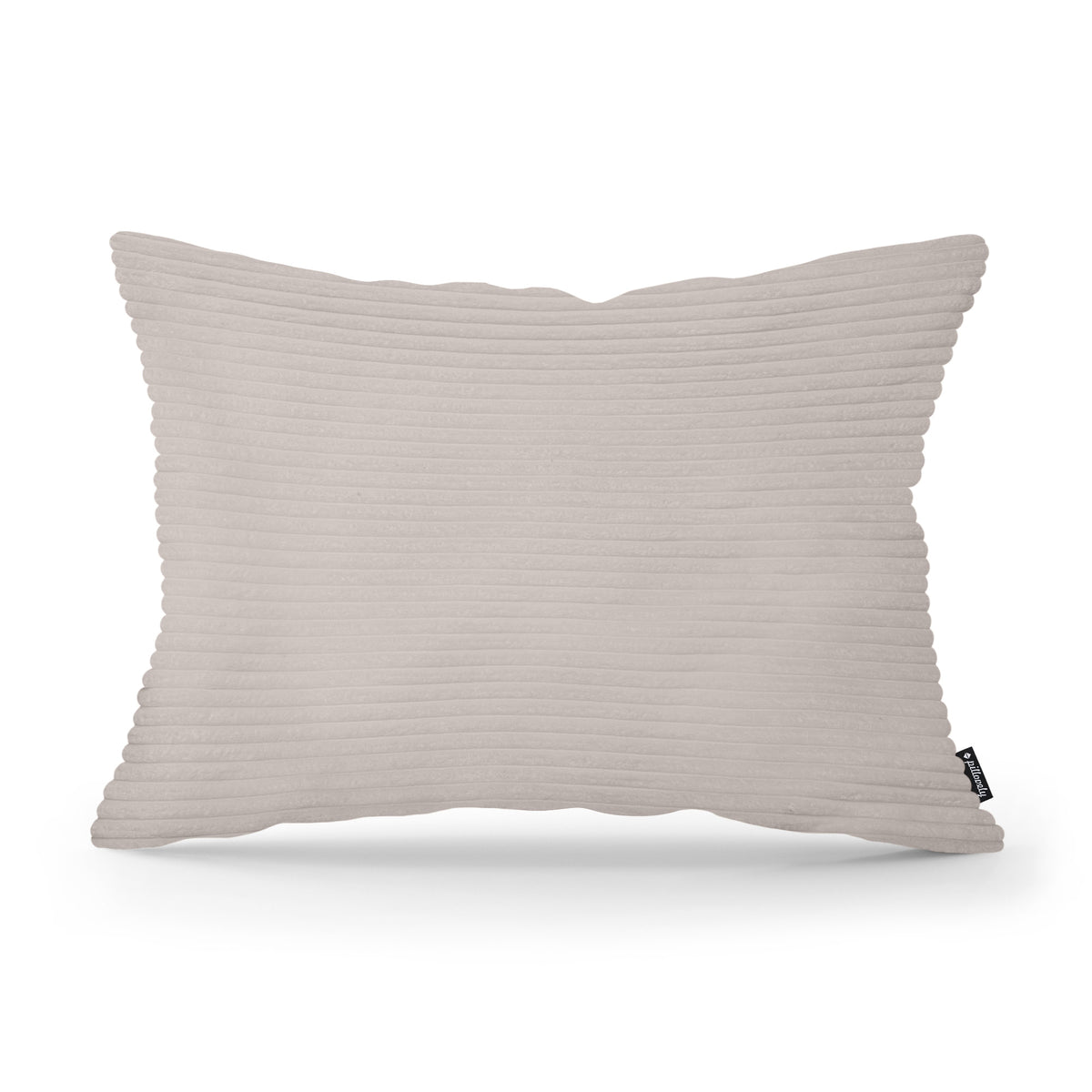 Wide Corduroy Decorative Cushion 40x55 cm, Vintage Style – Sand Stone (POSO 02)