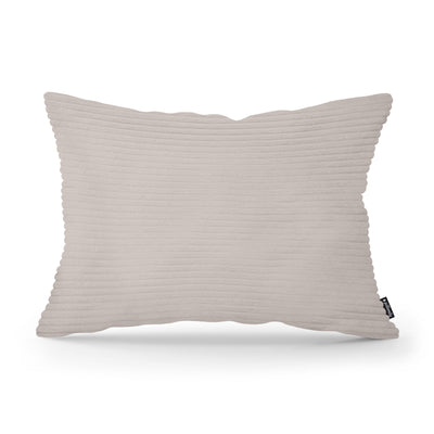 Wide Corduroy Decorative Cushion 40x55 cm, Vintage Style – Sand Stone (POSO 02)