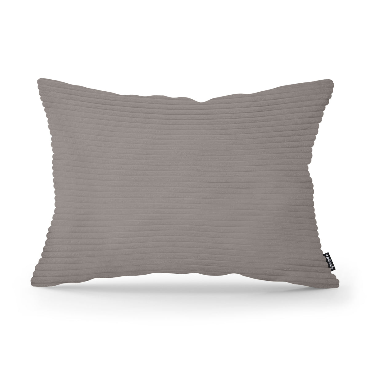 Wide Corduroy Decorative Cushion 40x55 cm, Vintage Style – Smoked Wood (POSO 04)