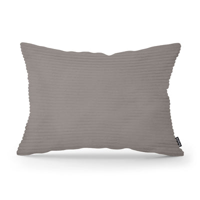 Wide Corduroy Decorative Cushion 40x55 cm, Vintage Style – Smoked Wood (POSO 04)