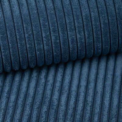 Fabric sample Corduroy Navy Blue Graphite (POSO 05)