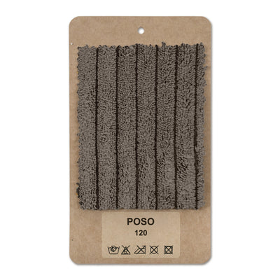 Fabric sample Corduroy Brown Graphite (POSO 120)