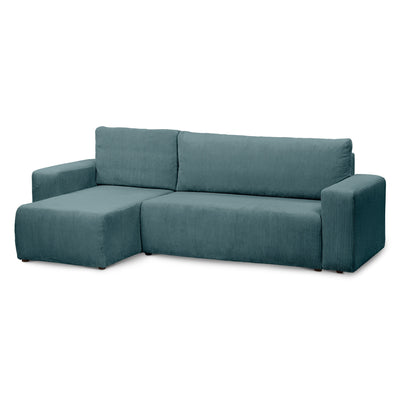 Kingi 3 Seater Reversible Corner Sofa Bed 200x142–154, Loft Style – Deep Graphite (POSO 125), Universal