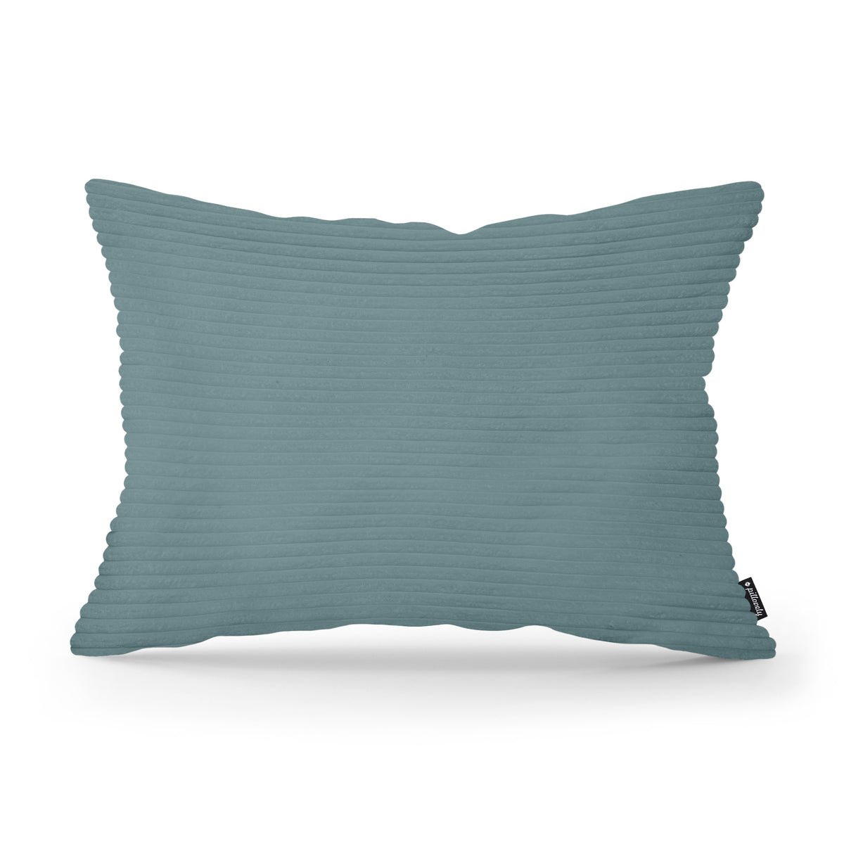 Wide Corduroy Decorative Cushion 40x55 cm, Vintage Style – Deep Graphite (POSO 125)