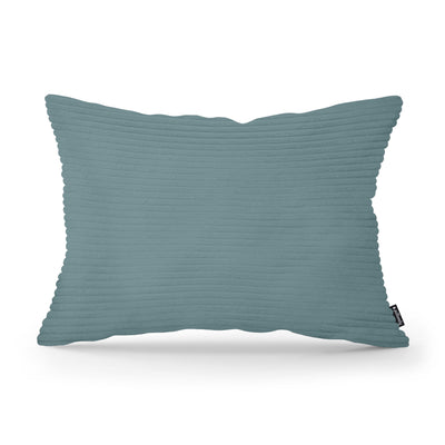 Wide Corduroy Decorative Cushion 40x55 cm, Vintage Style – Deep Graphite (POSO 125)
