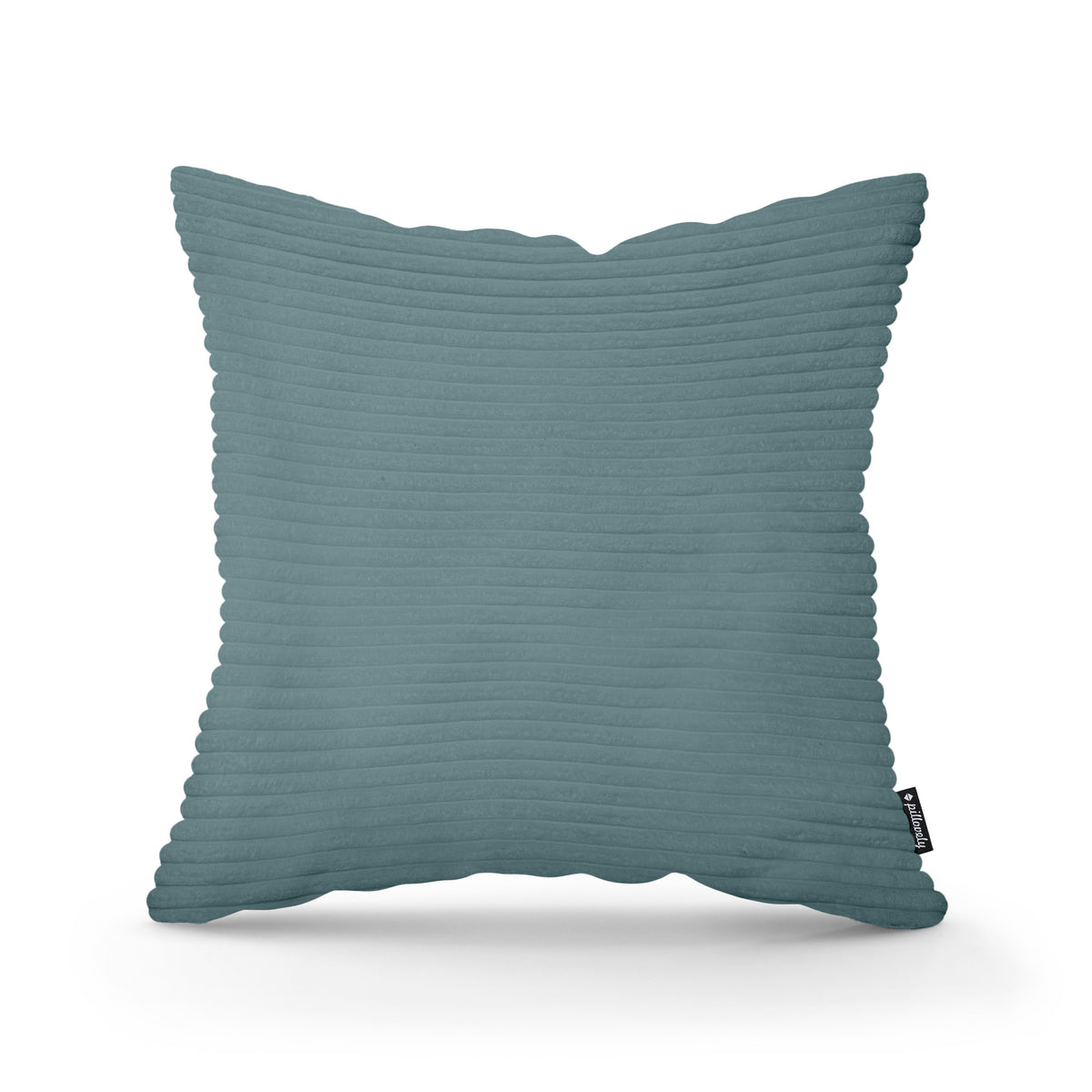 Wide Corduroy Decorative Cushion 45x45 cm, Scandinavian and Boho Style – Deep Graphite (POSO 125)