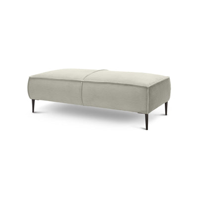 May Pouffe 140 cm for Living Room, Modern Style – Gray Linen (POSO 140)