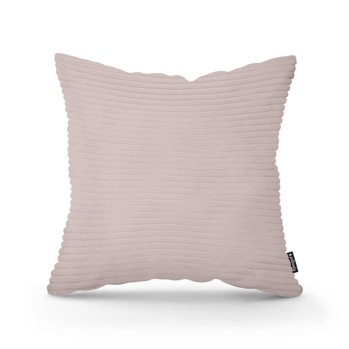 Wide Corduroy Decorative Cushion 45x45 cm, Scandinavian and Boho Style – Tawny Glass (POSO 145)
