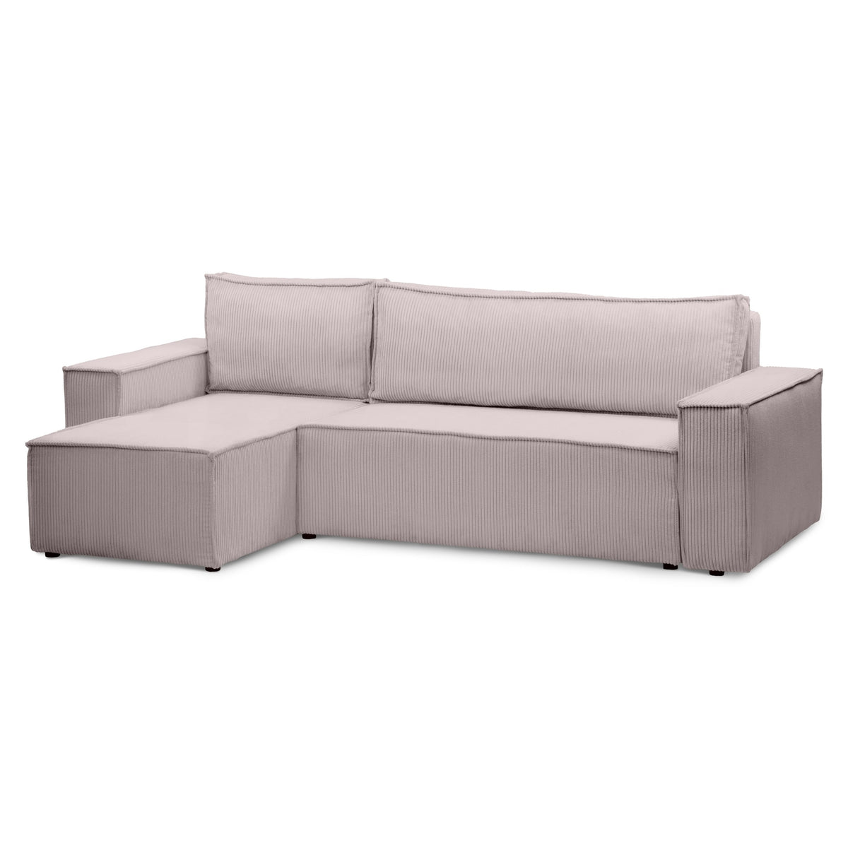 Agi 3 Seater Reversible Corner Sofa Bed 200x142–154, Loft Style – Tawny Glass (POSO 145), Universal
