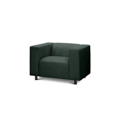 July Armchair 95 cm, Scandinavian Style – Forest Green (POSO 14)