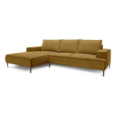 May 3 Seater Corner Sofa 275 cm, Modern Classic Style – Golden Walnut (POSO 01), Left-hand-side