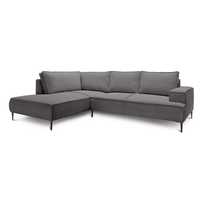 May 4 Seater Corner Sofa 275 cm – Steel Bronze (POSO 22), Left-hand facing