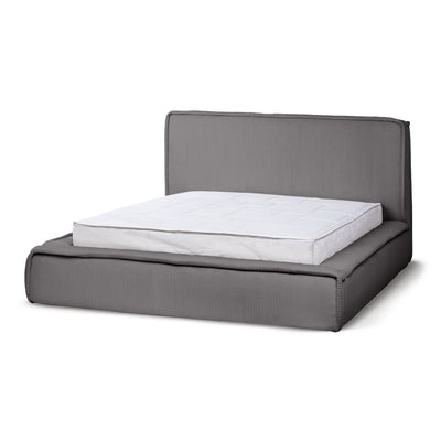Gryby Upholstered Ottoman Bed with Storage, Classic Style – Steel Bronze (POSO 22), 200