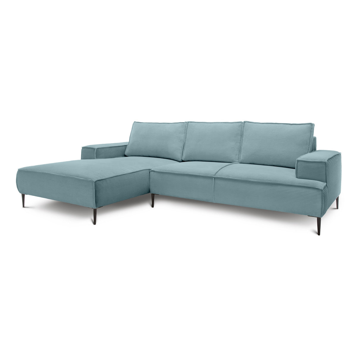 May 3 Seater Corner Sofa 275 cm, Modern Classic Style – Cold Mint (POSO 26), Left-hand-side
