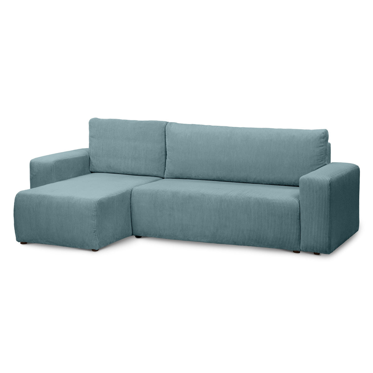 Kingi 3 Seater Reversible Corner Sofa Bed 200x142–154, Loft Style – Cold Mint (POSO 26), Universal