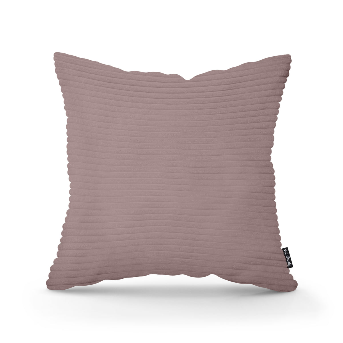Wide Corduroy Decorative Cushion 45x45 cm, Scandinavian and Boho Style – Autumn Brown (POSO 27)