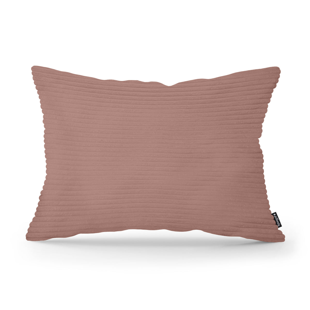 Wide Corduroy Decorative Cushion 40x55 cm, Vintage Style – Brick Warmth (POSO 29)