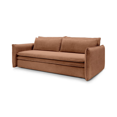 Lily Corduroy Sofa Bed 140x200 with Storage – Cinnamon (POSO 41)