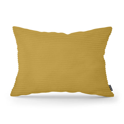Wide Corduroy Decorative Cushion 40x55 cm, Vintage Style – Honey Oak (POSO 43)