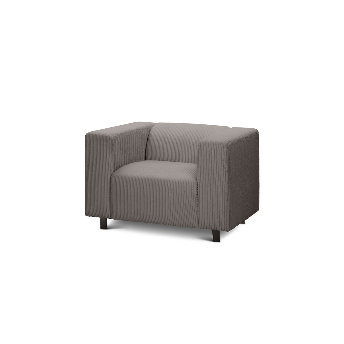 July Armchair 95 cm, Scandinavian Style – Smoked Wood (POSO 04)