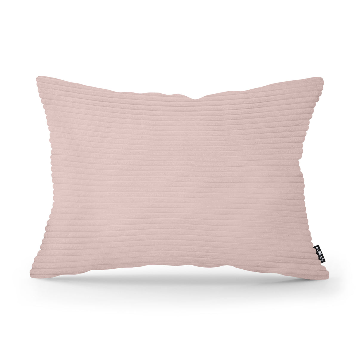Wide Corduroy Decorative Cushion 40x55 cm, Vintage Style – Dusty Pink (POSO 52)