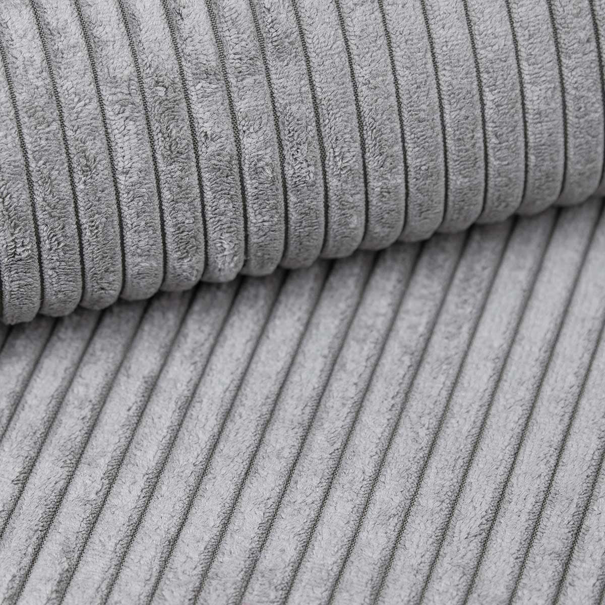 Fabric sample Corduroy Gray Bamboo (POSO 55)