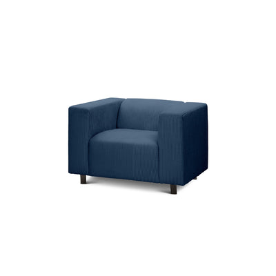 July Armchair 95 cm, Scandinavian Style – Navy Blue Graphite (POSO 05)