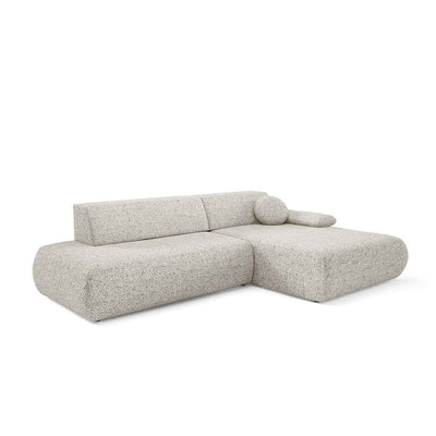 Puentro 4 Seater Corner Sofa Bed, Minimalist Style – Right, Ash Veil (PUENTE 06)