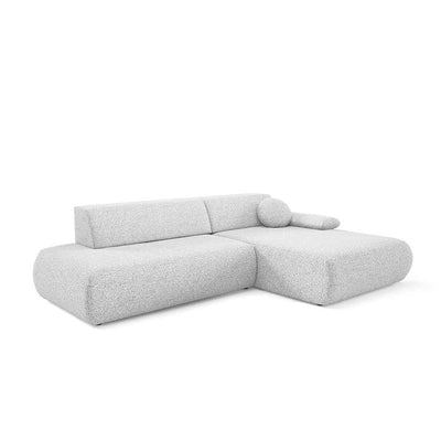 Puentro 4 Seater Corner Sofa Bed, Minimalist Style – Right, Pearl Taupe (PUENTE 80)