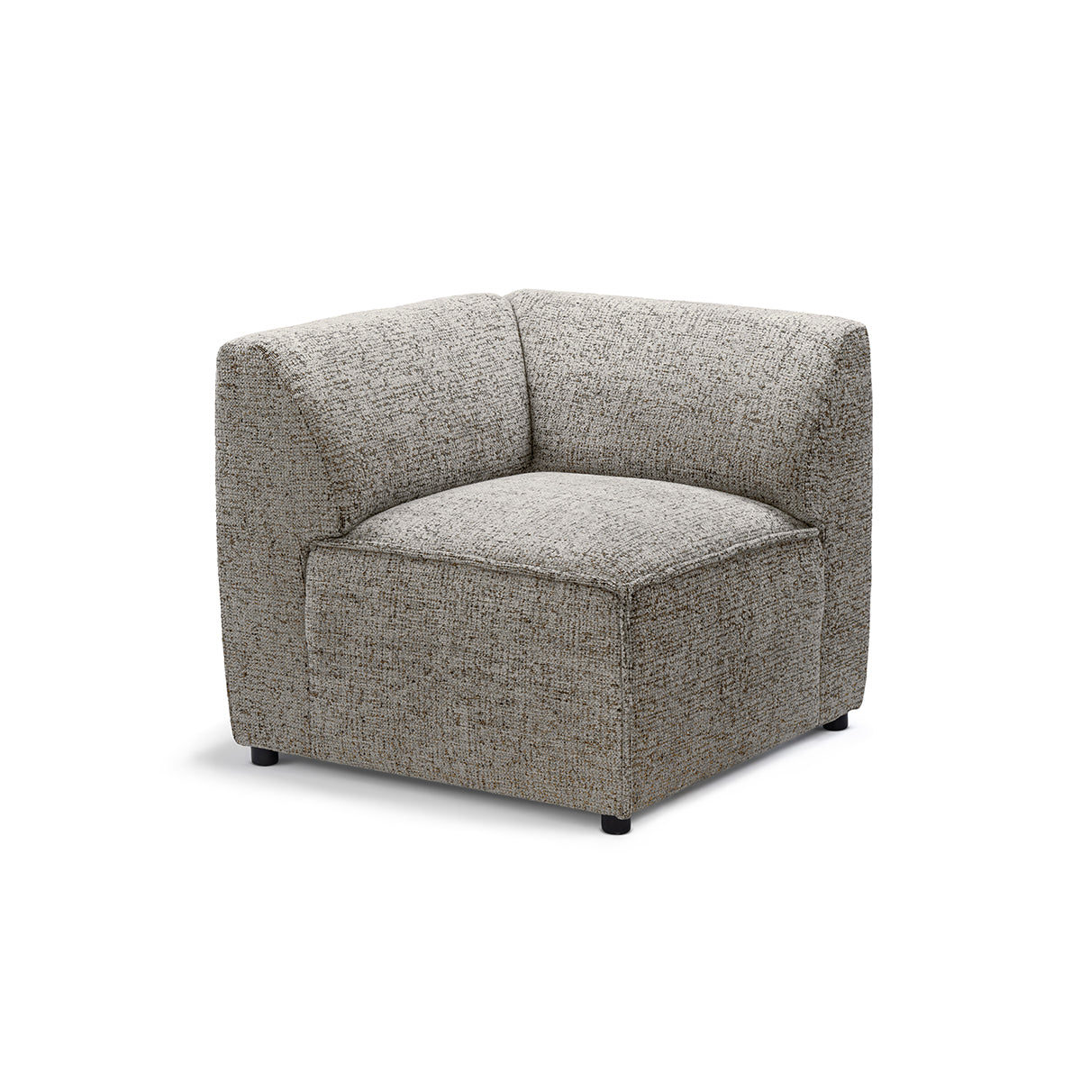 BRICK Modular Sofa Module M Right – Taupe Gray (BELLA 15)