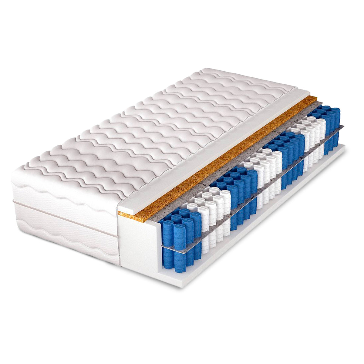 Pillov Pocket Spring Mattress Height 30 cm – 7 Zones, Double-sided H3/H4 – 200x200